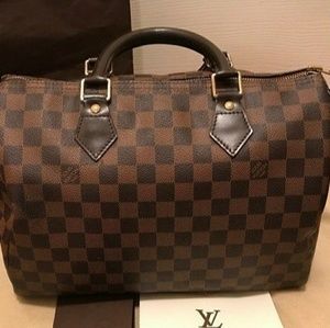 ***SOLD ***(Louis Vuitton Speedy 30 Damier Ebene